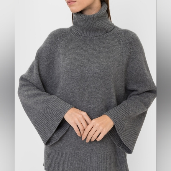 THEORY ‘Lanola’ Wool/Cashmere Turtleneck, Sz M, Retail $595 - Picture 5 of 7